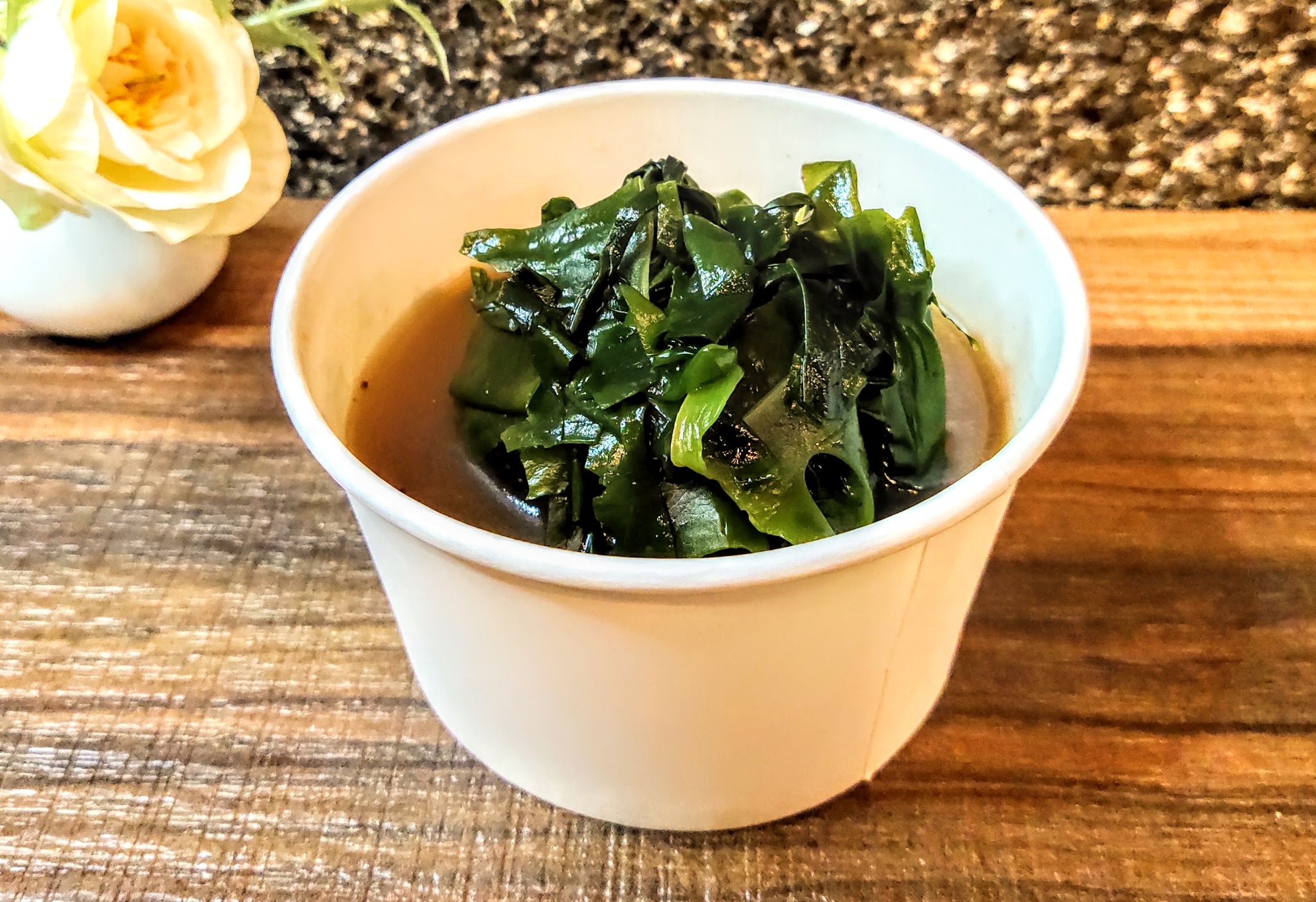 Niboshi Soup with Seaweed