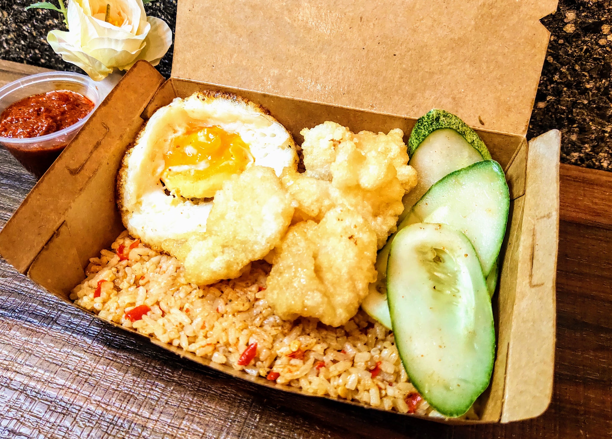 Meal Box - Heartfood Sambal Nasi Goreng with Fried Fish
