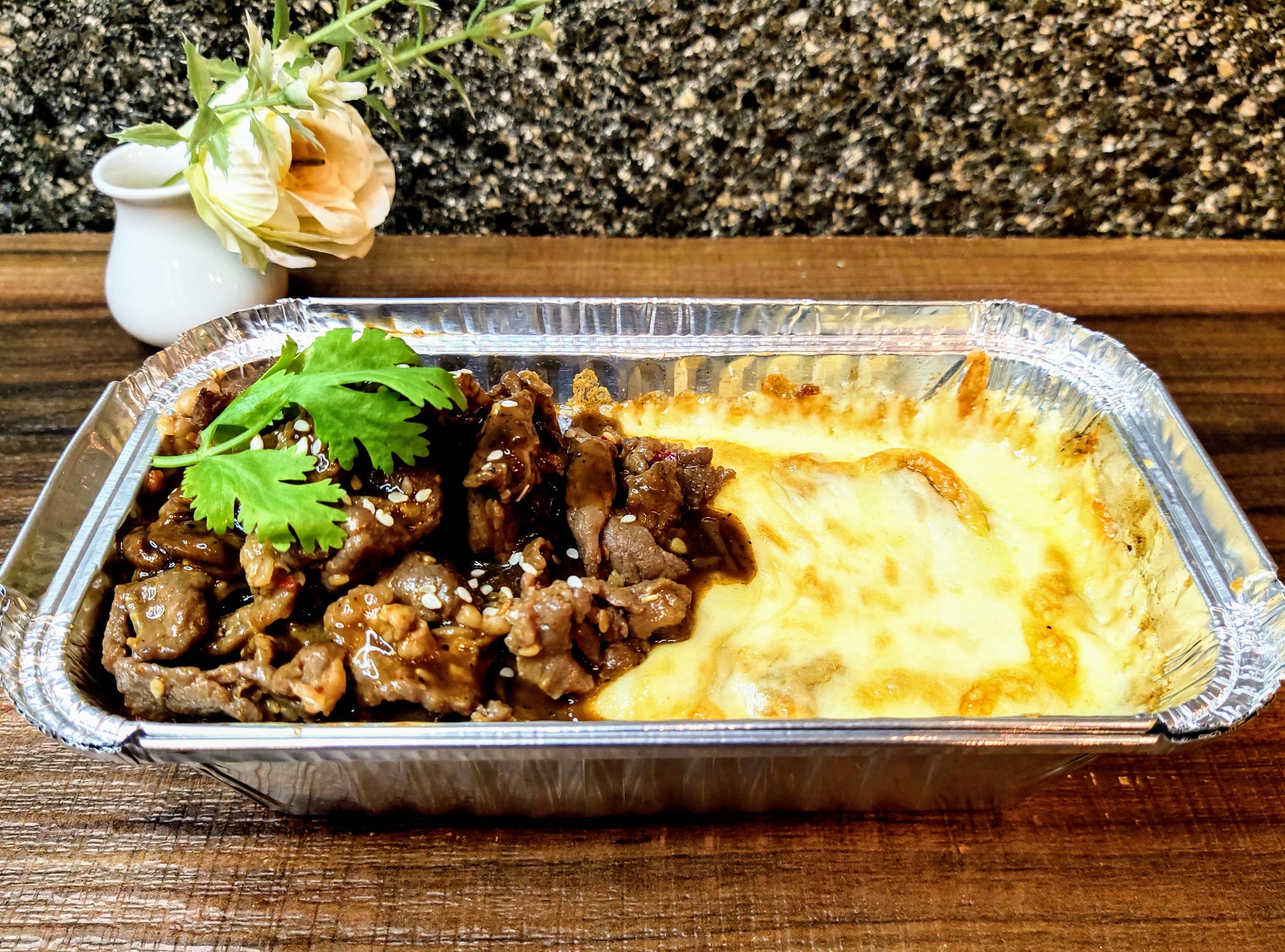 Baked Rice - Black Pepper Beef Baked Rice