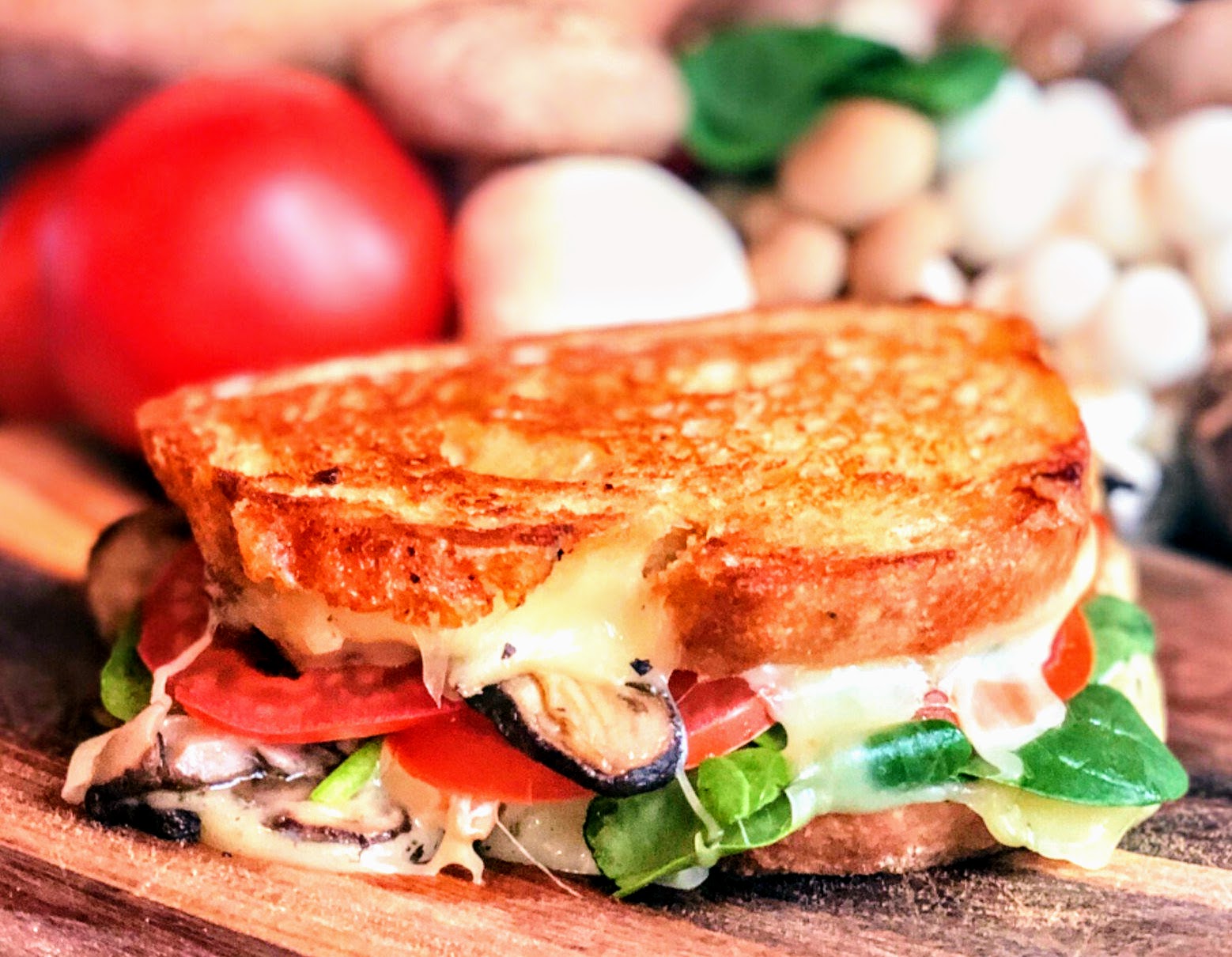 Grilled Cheese Sandwich - Truffled Mushroom
